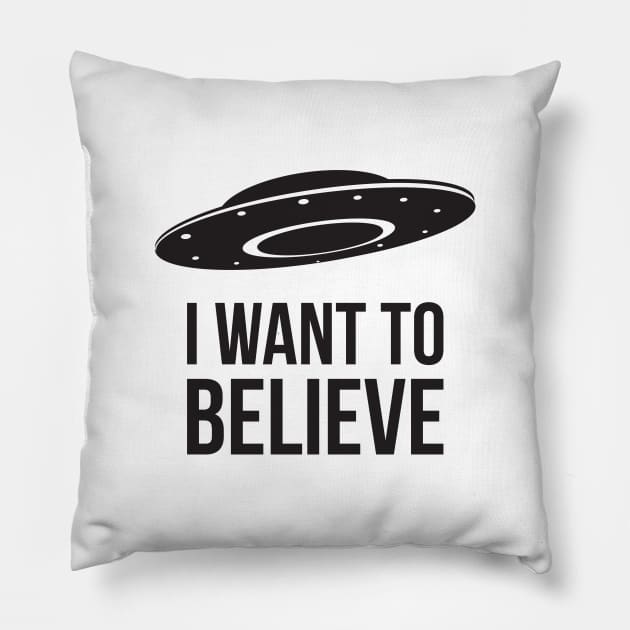 I want to believe funny alien Pillow by RedYolk