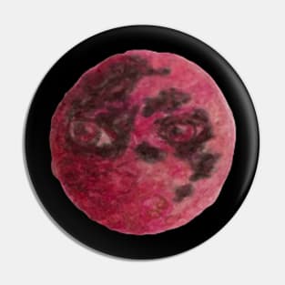 Pink Watchful Moon Pin