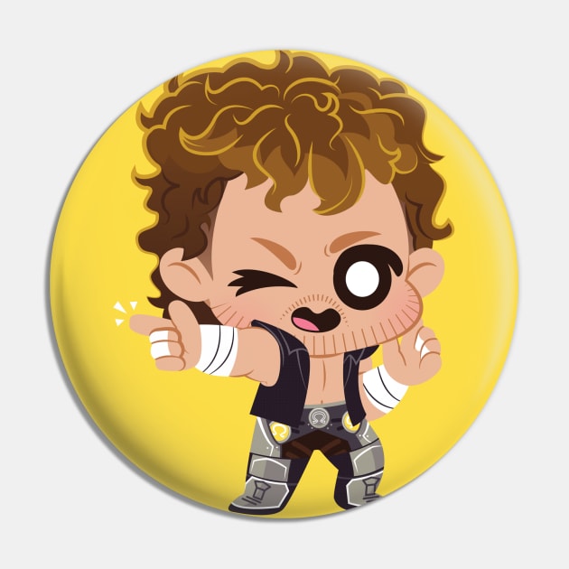 Golden Gamer Wrestler - Goodnight Pin by PomPomPomelette