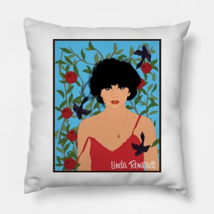 Linda - Blackbirds and Roses Pillow