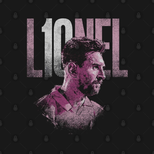 Lionel Messi Miami Number Name by artbygonzalez