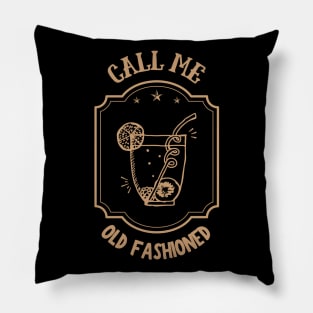 Call Me Old Fashioned, Retro Coctail. Pillow