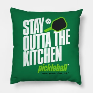 Stay Outta the Kitchen Pickleball Humor Pillow