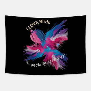 I Love Birds Tapestry