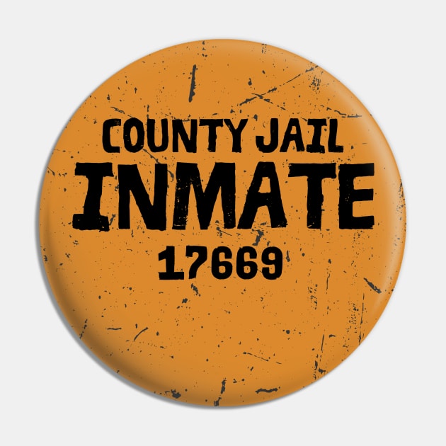 Halloween County Jail Inmate Costume Pin by Myartstor 