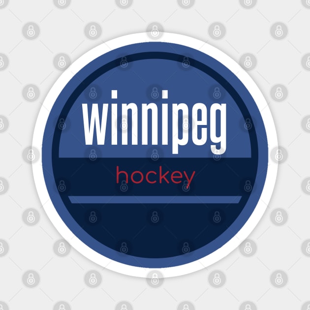 winnipeg jets hockey Magnet by BVHstudio