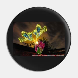 Humming Birds by Moonlight Pin