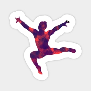 Blue/Red Gymnast/Dancer Magnet