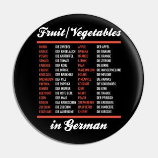 Veggies In German Pin