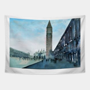 Venice - St Mark's Square painting Tapestry
