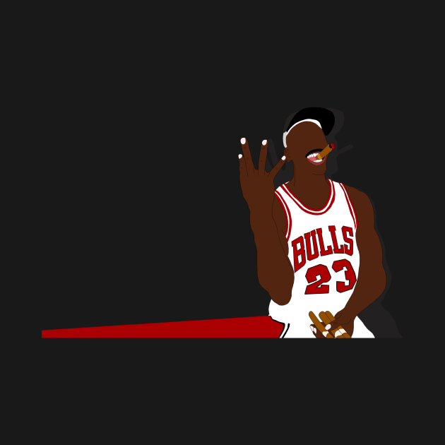 Michael Jordan Three-Peat Design by GOATee Apparel