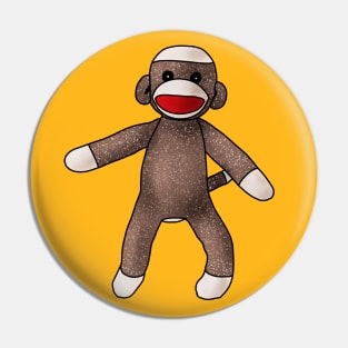 Sock Monkey Pin