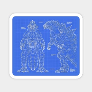 Design prototype mechagodzilla Magnet