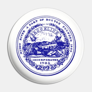 Brookline Massachusetts 1892 Logo Pin