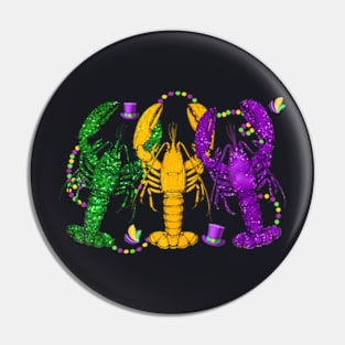 Mardi Gras Crawfish Happy Mardi Gras 2024 Matching Party Pin