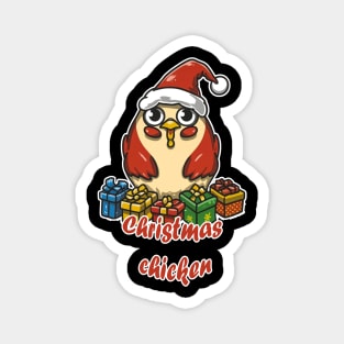 Chicken Merry Christmas Magnet