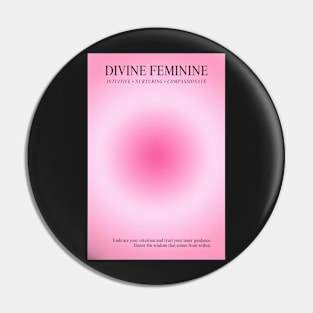 Divine Feminine Hot Pink Aura Pin