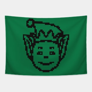 Christmas elf pixel art Tapestry