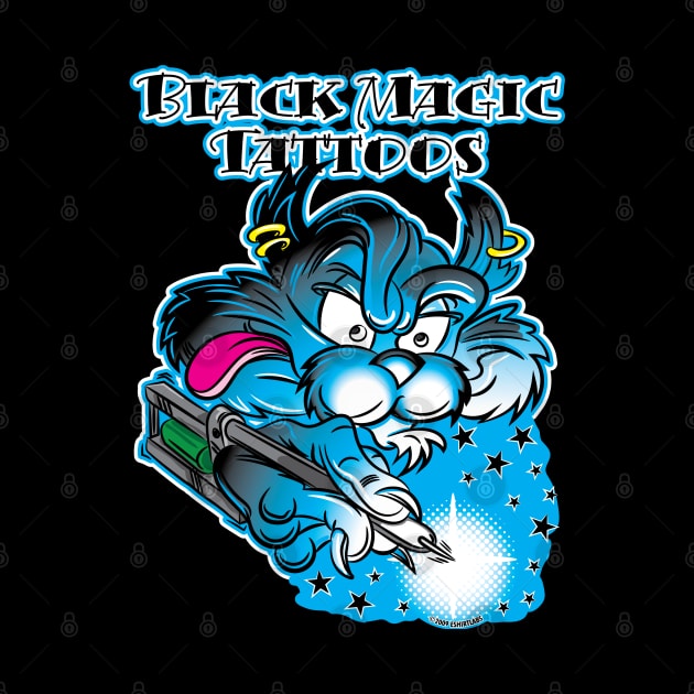 Black Magic Tattoo Cat by eShirtLabs