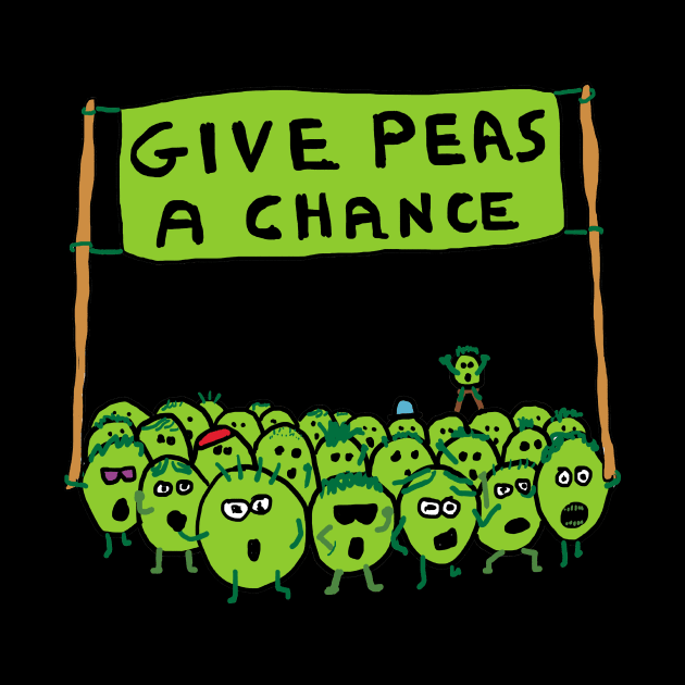 Give Peas A Chance by Mark Ewbie