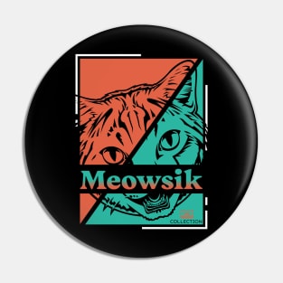 Retro Meowsik-Cat and Music lovers- Pin