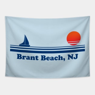 Brant Beach, NJ - Sailboat Sunrise Tapestry