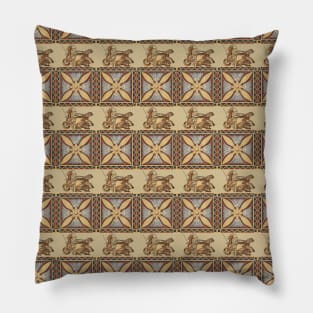 Ancient Assyrian Folk Art Pillow