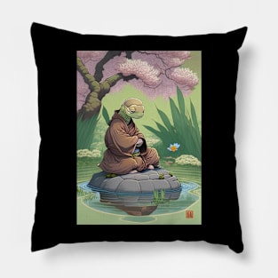 Turtle Monk Meditating Pillow