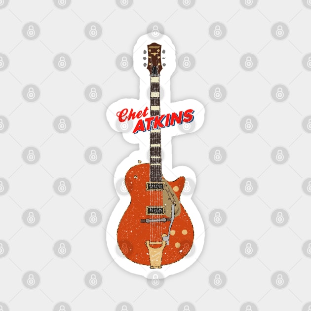 Chet Atkins Gretsch 6121 Electric Guitar Magnet by Daniel Cash Guitar