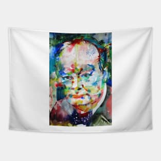 WINSTON CHURCHILL - watercolor portrait .2 Tapestry