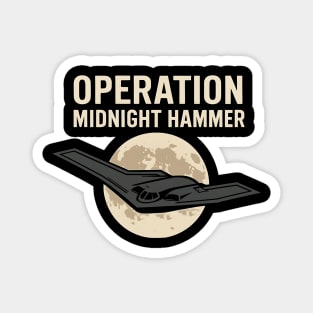 Operation Midnight Hammer 4th of July Stealth Bomber USA Flag Magnet