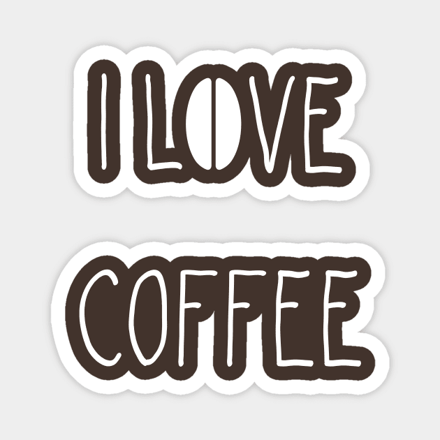 I Love Coffee Magnet by vladocar