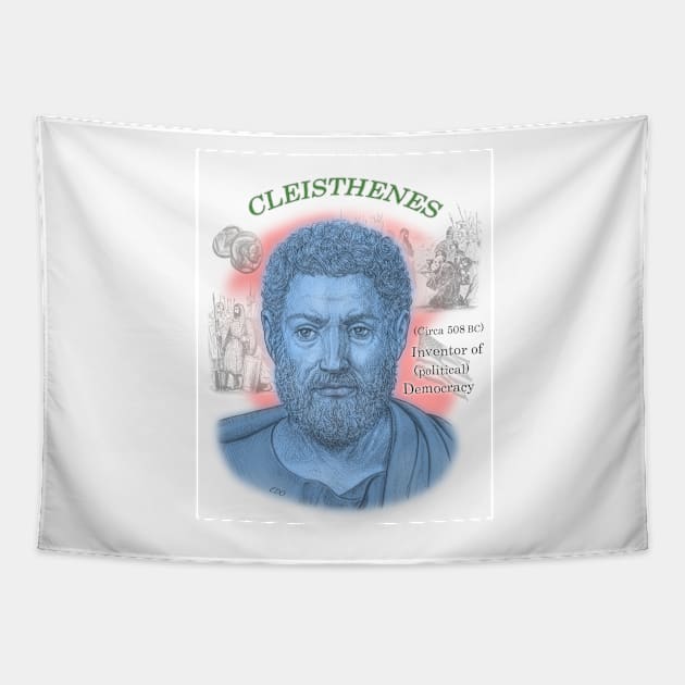 Cleisthenes, Inventor of Democracy Tapestry by eedeeo