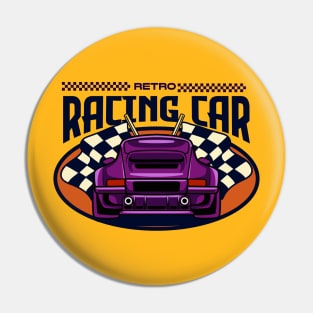 Racing Car Badge Pin