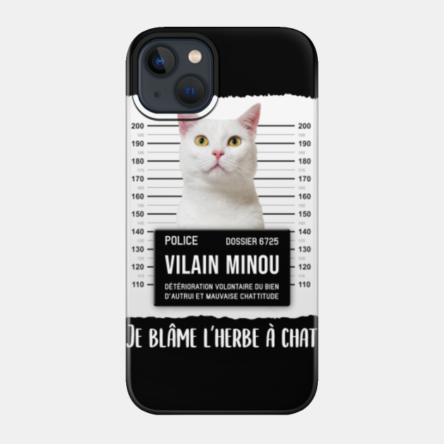 Cadeau Humoristique Pour Proprietaires De Chat Blanc Chat Drole Phone Case Teepublic