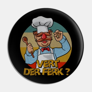 Vert der ferk retro vintage detail Pin