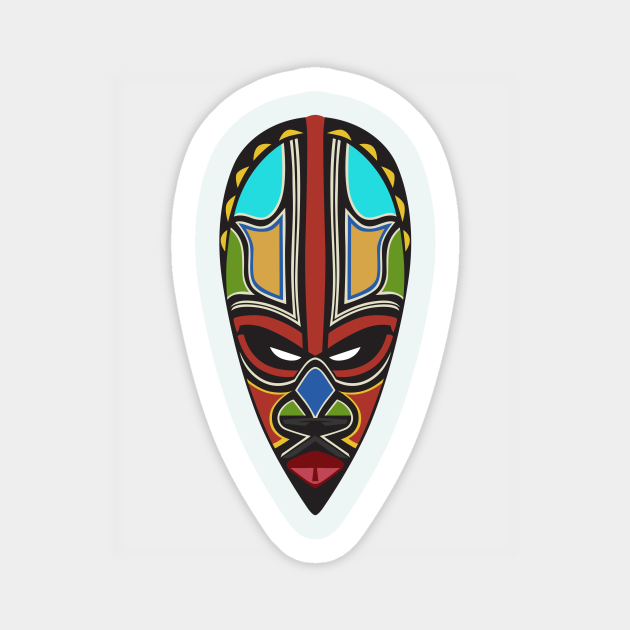 Kit 2 adesivi tuning MASCHERA AFRICA mask tribale decal Kit 2 adesivi tuning MASCHERA AFRICA mask tribale decal