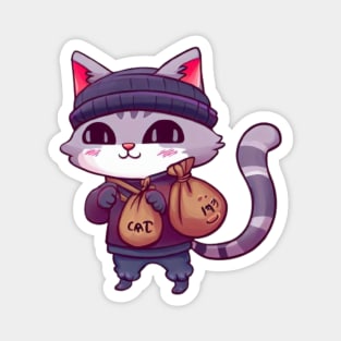 Cat Burglar Magnet