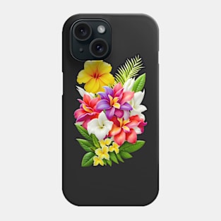 Tropical floral pattern Phone Case