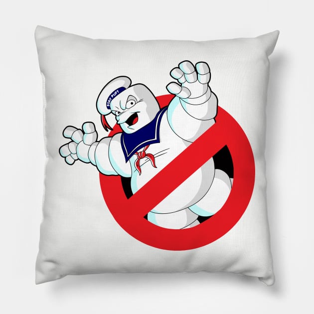 Stay Puft Ghostbusters Logo Pillow by Vault Emporium