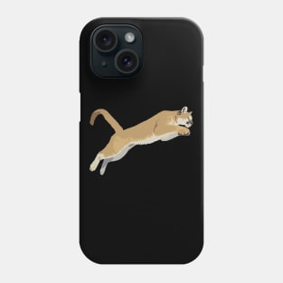 Jumping Cougar Phone Case