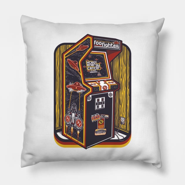 Retro Game For The Old School Pillow by DangerGuard Arc.
