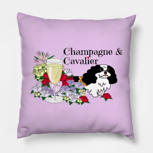 Champagne & Cavalier Pillow