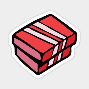 Red shoe box illustration Magnet