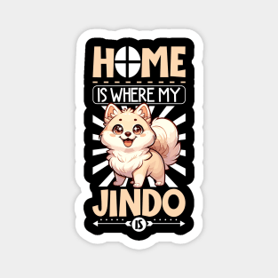 Home is with my Korean Jindo Magnet