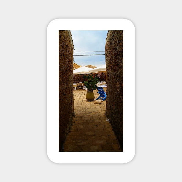 Alley in Marzamemi, Sicily Magnet by IgorPozdnyakov