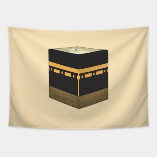 Kaaba - الكعبة - the Kaabah Hand Drawn Tapestry