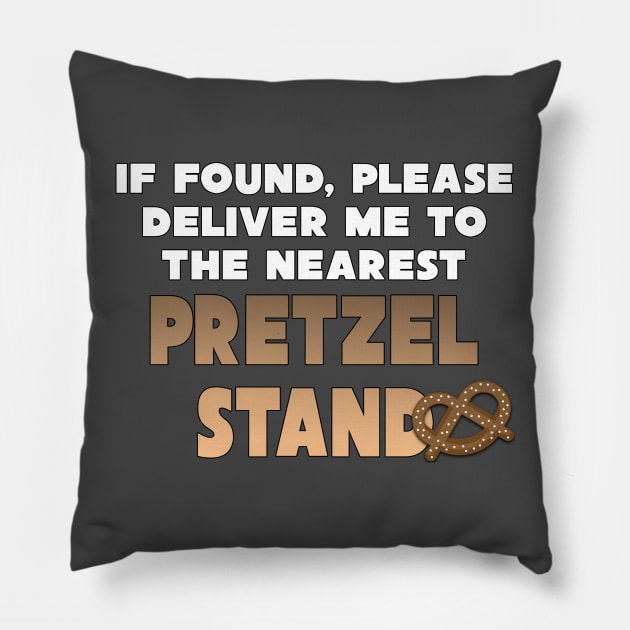 Pretzel Stand Pillow by ParkBound