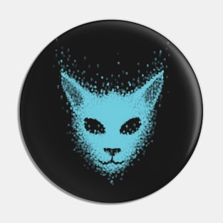 Particle Cat (blue) Pin