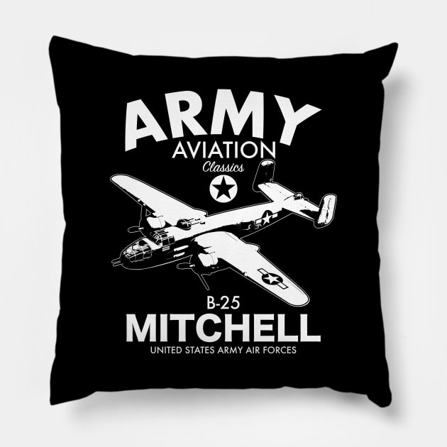 B-25 Mitchell Pillow by Firemission45